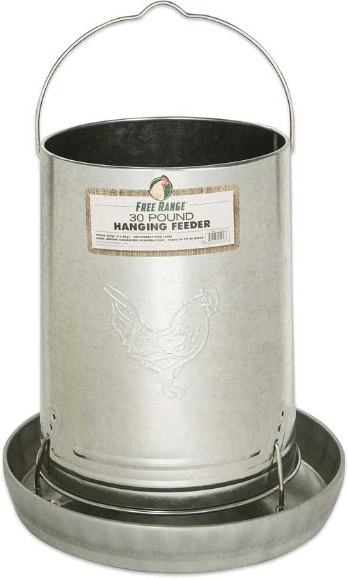 Harris Farms Galvanized Hanging Feeder 30 pounds
